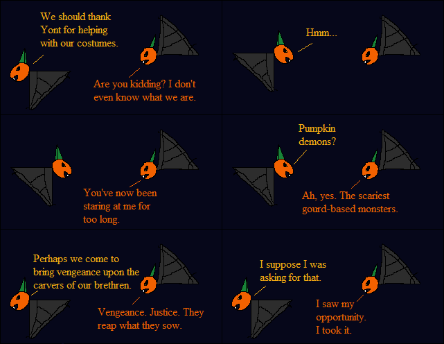 Pumpkin puns! Haha why.