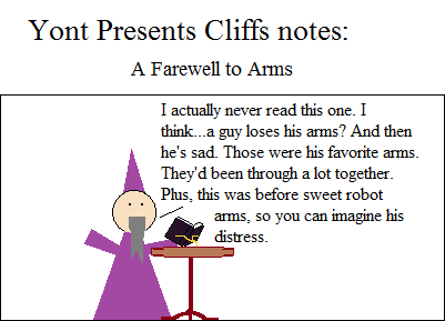 So many things happened before sweet robot arms. It was a sad time.