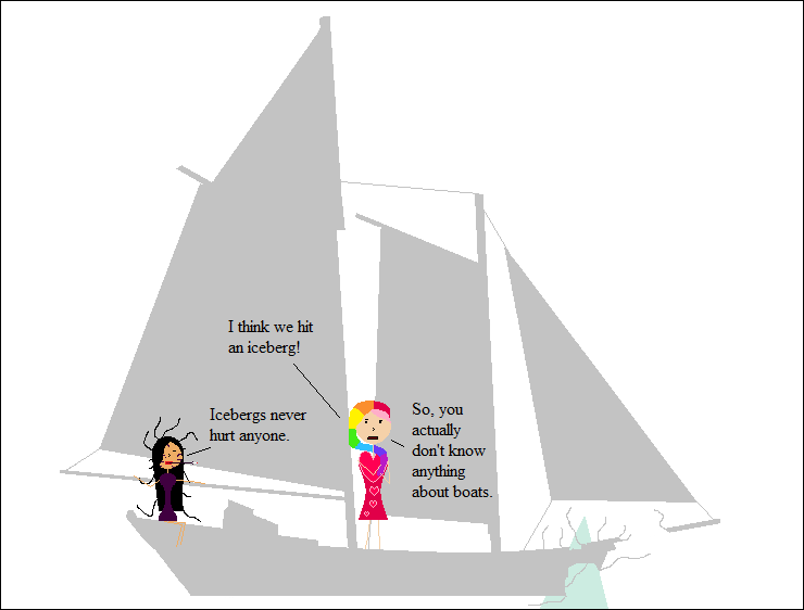 To be fair, the iceberg probably can’t hurt <em>them.</em>