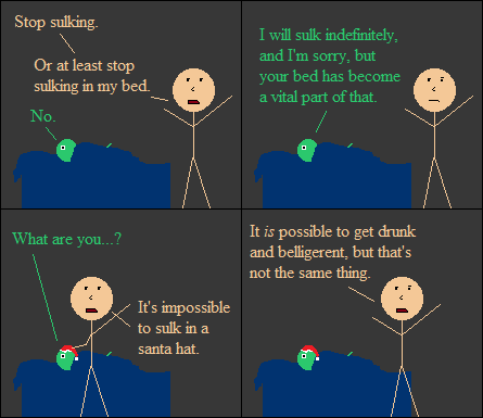 Rick and Santa have had some bad interactions.